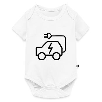 Elektrische Fahrzeuge - Baby Premium Kurzarmbody - Weiß - Vorne