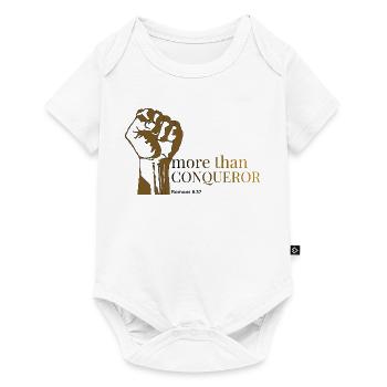 Mehr als nur Eroberer - Baby Premium Kurzarmbody - Weiß - Vorne