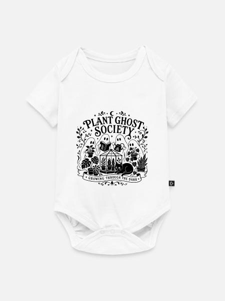 Plant Ghost Society - Baby Premium Kurzarmbody - Weiß