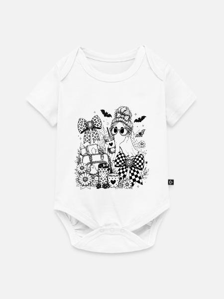 Mama Geist - Baby Premium Kurzarmbody - Weiß