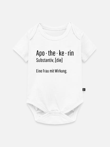 Apothekerin Substantiv Definition Geschenk - Baby Premium Kurzarmbody - Weiß