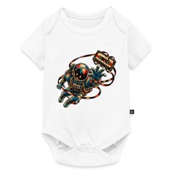 KOSMISCHER ROCKER | Mixtape - Baby Premium Kurzarmbody - Weiß - Vorne