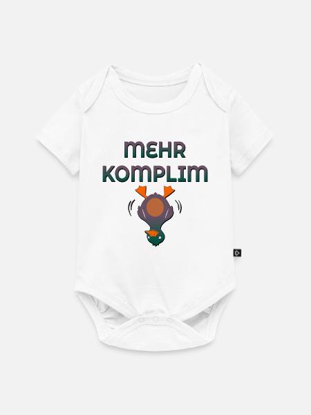 Komplimente Ente - Baby Premium Kurzarmbody - Weiß