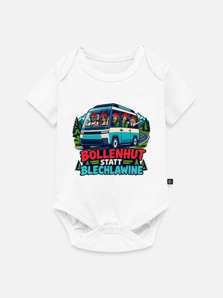 Bollenhut Busreise Abenteuer - Baby Premium Kurzarmbody - Weiß