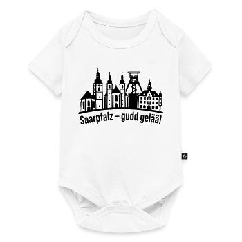 Saarpfalz Stadt Silhouette - Baby Premium Kurzarmbody - Weiß - Vorne