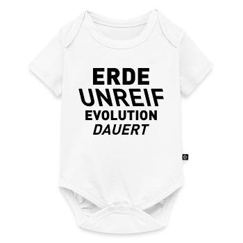 ERDE UNREIF - Baby Premium Kurzarmbody - Weiß - Vorne