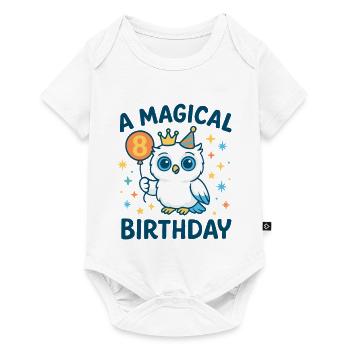 Magischer 8 Kindergeburtstag A Magical Birthday - Baby Premium Kurzarmbody - Weiß - Vorne