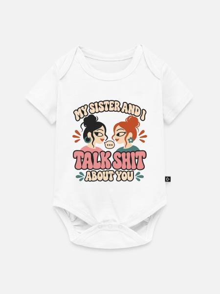 Geschwisterliebe Schwester Idee - Baby Premium Kurzarmbody - Weiß