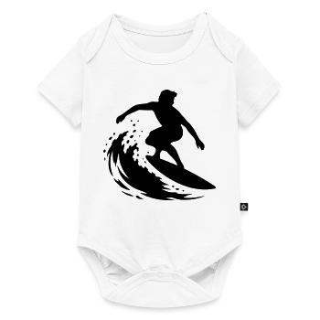 surfer_1 - Baby Premium Kurzarmbody - Weiß - Vorne