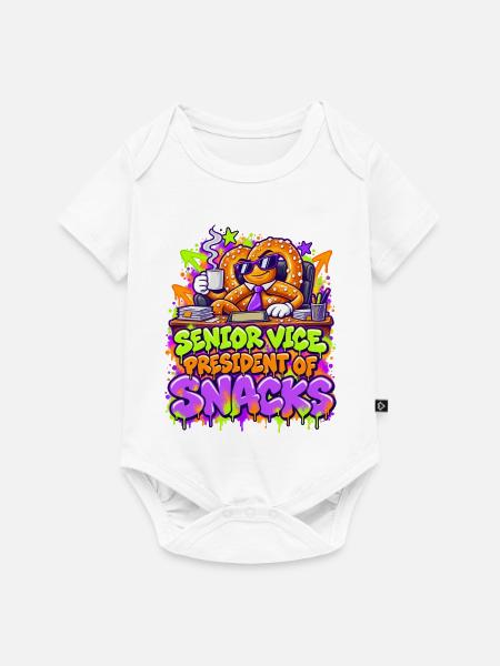 Senior Vice President Snacks - Baby Premium Kurzarmbody - Weiß