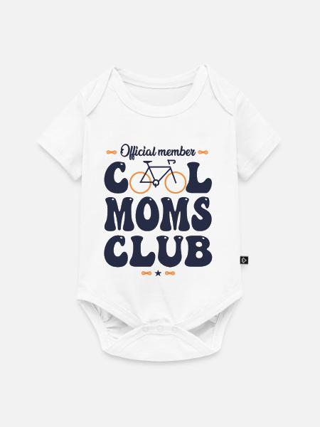 Radfahrer – cooler Mama-Fahrradclub - Baby Premium Kurzarmbody - Weiß