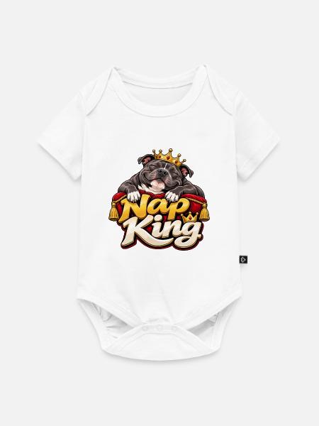 Staffordshire Bull Terrier - Baby Premium Kurzarmbody - Weiß