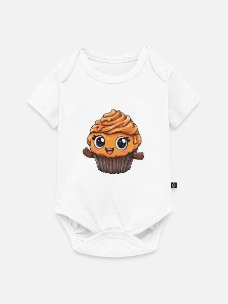 Kuscheliger Cupcake Held - Baby Premium Kurzarmbody - Weiß