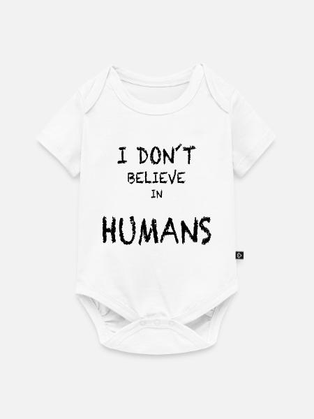 ich glaube nicht an Menschen - Baby Premium Kurzarmbody - Weiß