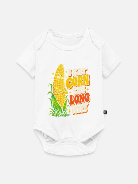 Mais Langweg Spruch Cartoon - Baby Premium Kurzarmbody - Weiß