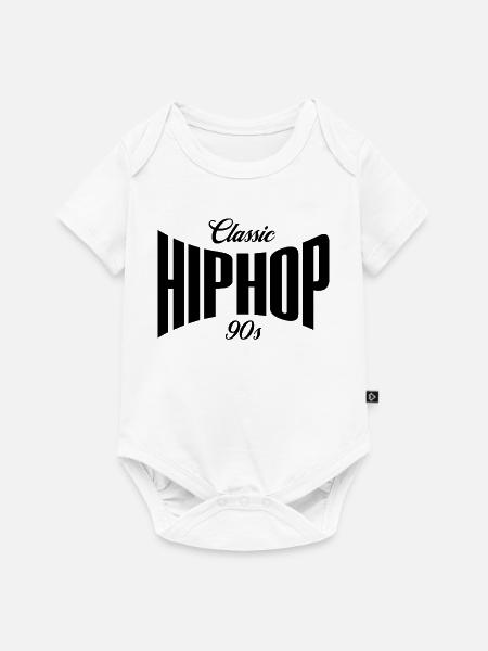 90er-Jahre-Klassiker HipHop - Baby Premium Kurzarmbody - Weiß