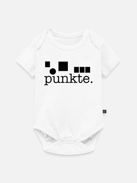 Punkte. - Baby Premium Kurzarmbody - Weiß