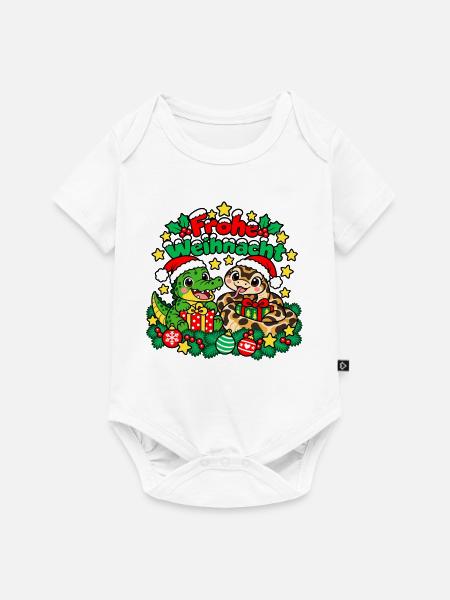 Krokodil Schlange - Baby Premium Kurzarmbody - Weiß