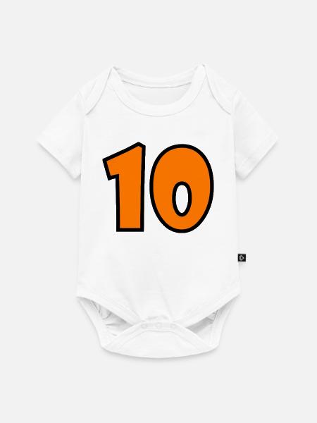 10 - Baby Premium Kurzarmbody - Weiß