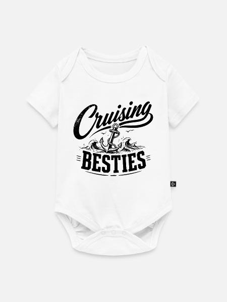 Cruising Besties - Baby Premium Kurzarmbody - Weiß