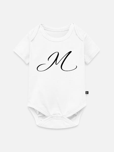 Name mit Anfangsbuchstabe M Mia Matteo - Baby Premium Kurzarmbody - Weiß