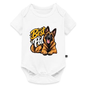 Belgischer Schäferhund - Baby Premium Kurzarmbody - Weiß - Vorne