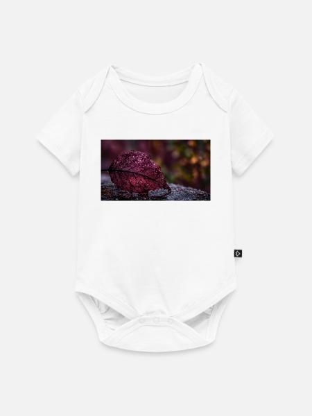 Nachtrotes Taublatt - Baby Premium Kurzarmbody - Weiß