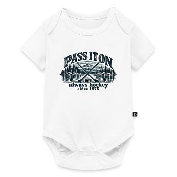 Eishockey Shirt Retro - Always Hockey - Baby Premium Kurzarmbody - Weiß - Vorne