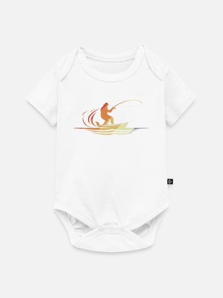 Fischer Retro Look - Baby Premium Kurzarmbody - Weiß