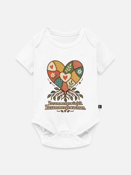 Patchworkfamilie Stiefeltern Bonusmama Bonuspapa - Baby Premium Kurzarmbody - Weiß