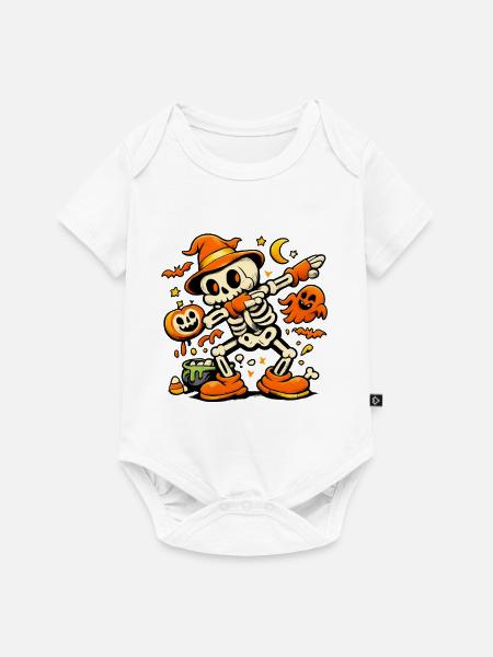 Dabbing Halloween Kostüm - Baby Premium Kurzarmbody - Weiß