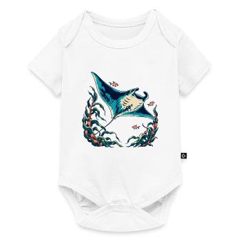 Ozeanstrahl unter Kelp - Baby Premium Kurzarmbody - Weiß - Vorne