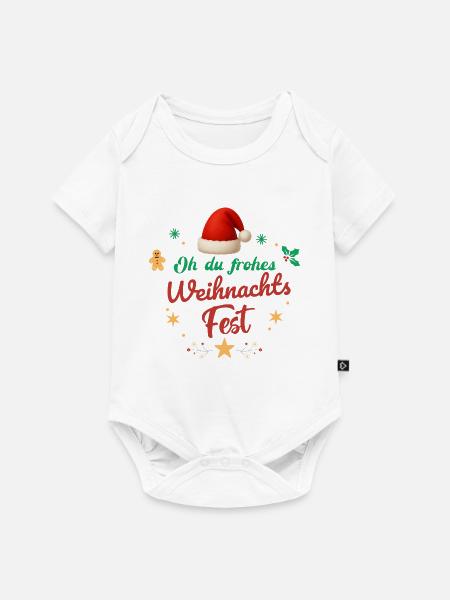 Oh Du Frohes Weihnachtsfest Nikolaus Geschenk - Baby Premium Kurzarmbody - Weiß