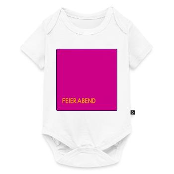 Feierabend - Baby Premium Kurzarmbody - Weiß - Vorne