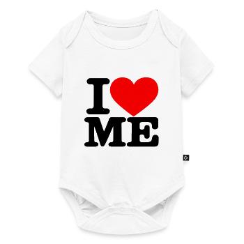 I Love Me – Selbstliebe Statement - Baby Premium Kurzarmbody - Weiß - Vorne