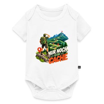 Geocaching Abenteuerpfad - Baby Premium Kurzarmbody - Weiß - Vorne