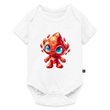 Kristallfeuer Kreatur - Baby Premium Kurzarmbody - Weiß - Vorne