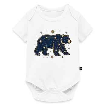 Sternbild Bär Großer Bär Astronomie Vektor Shirt - Baby Premium Kurzarmbody - Weiß - Vorne