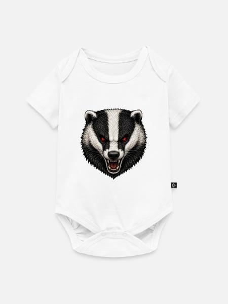 Der Dachs - Baby Premium Kurzarmbody - Weiß