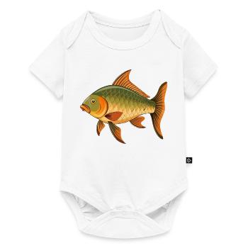 Karpfenfische - Baby Premium Kurzarmbody - Weiß - Vorne