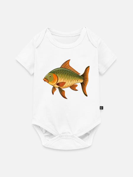 Karpfenfische - Baby Premium Kurzarmbody - Weiß