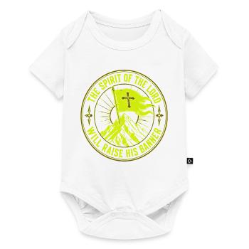 Der Geist des Herrn wird sein Banner erheben - Baby Premium Kurzarmbody - Weiß - Vorne