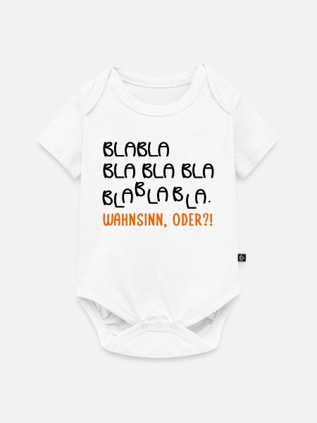 Gespräche Wahnsinn - Baby Premium Kurzarmbody - Weiß