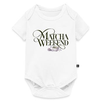 Matcha Wochenende Matcha Weekend Design - Baby Premium Kurzarmbody - Weiß - Vorne
