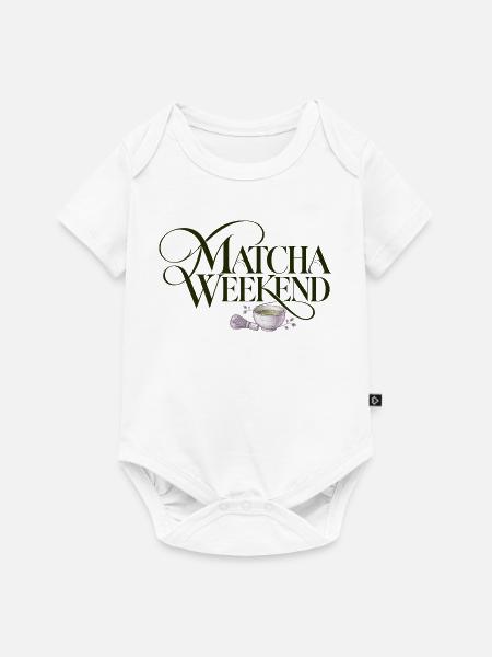 Matcha Wochenende Matcha Weekend Design - Baby Premium Kurzarmbody - Weiß