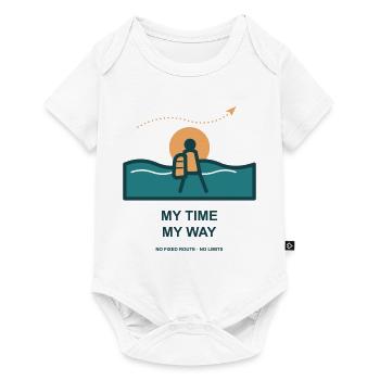Meine Zeit Mein Weg - Baby Premium Kurzarmbody - Weiß - Vorne