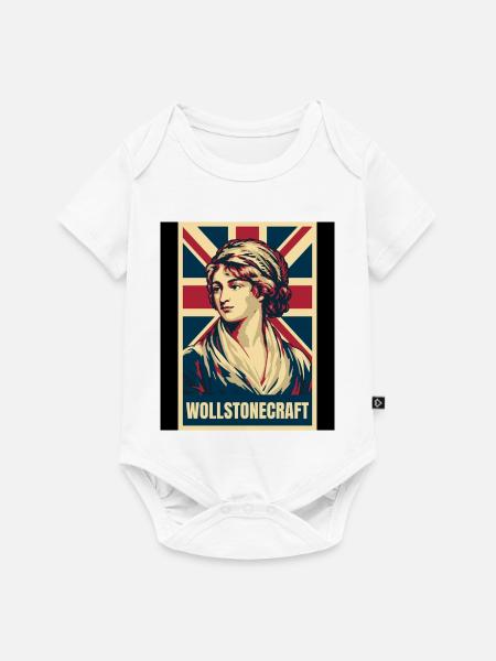 Mary Wollstonecraft UK Pop Art - Baby Premium Kurzarmbody - Weiß