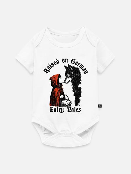 Raised on German Fairy Tails Rotkäppchen - Baby Premium Kurzarmbody - Weiß