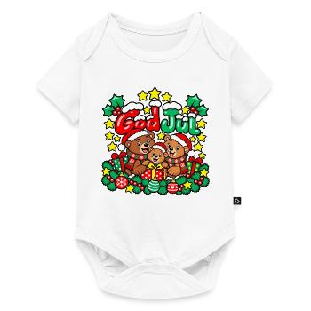 Fröhliche Weihnachten, liebe Bärenfamilie! - Baby Premium Kurzarmbody - Weiß - Vorne