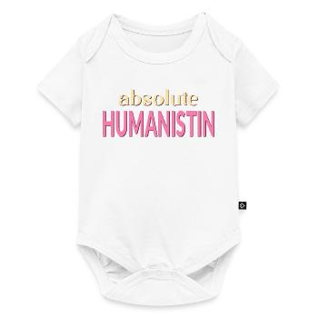 Humanismus Menschlichkeit - Baby Premium Kurzarmbody - Weiß - Vorne